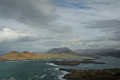 view over Valentia Island and Iveragh Peninsula